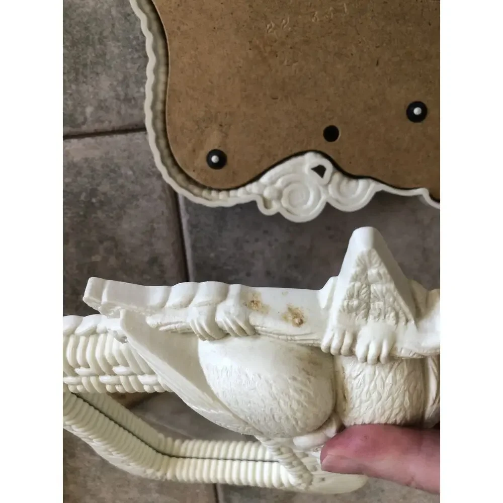 Vintage lovebird mirrors white dove wall decor Faux Wicker Kitschy Set Plastic